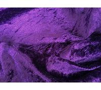 Purple Crushed Velvet Fabric Craft Stretch Velour -150 cm Wide- Free UK Post