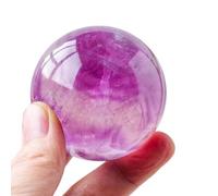 Purple Crystal Ball | Amethyst Crystal Sphere Balls | Amethyst Ball Lucky Ball Feng Shui Consecrated Gift Photography Crystal Sphere Polished for Home Decoration,55~60mm