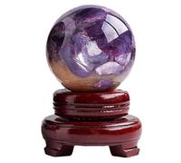 Purple Crystal Ball Lepidolite Mica Quartz Stone Sphere Home Office Table Bedroom Ornament Christmas Birthday Gifts,50mm