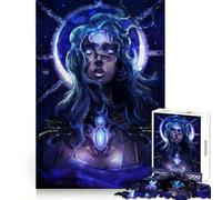 Purple Crystal Queen Adults 1000 Piece Jigsaw Puzzle Brain Challenge Toy Stress Relief Clear Cut Wall Art Decor (38x52cm)