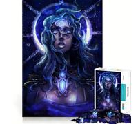 Purple Crystal Queen Adults 1000 Piece Jigsaw Puzzle Brain Challenge Toy Stress Relief Clear Cut Wall Art Decor (38x52cm)