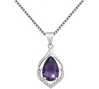 Purple Crystal Short Pendant Necklace Natural Amethyst Rose Quartz Gemstone Jewelry for Lucky Accessories New Clavicle NecklacePractical and Deft