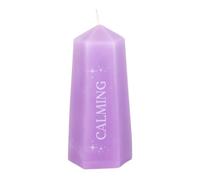 Calming Crystal Candle with Rough Amethyst KDMD Purple One Size