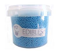 Purple Cupcakes 100's and 1000's (Non Pareils) - SHIMMER AQUA - Cake and Cupcake Sprinkles for Birthdays, Weddings and all occassions