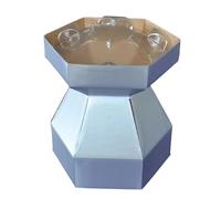 Purple Cupcakes Cupcake Bouquet Box - Silver Boxes - Including an invisiTray - and Also a Matching Metallic Silver Quick Pull Bow (Pack of 10)