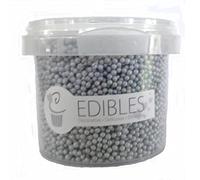 Purple Cupcakes Nonpareils Mini Edible Sugar Pearls, Sprinkles for Cake Cupcake Decorating, Shimmer Silver, 3.5-Ounce