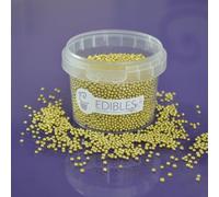 Purple Cupcakes Sprinkles Pearls 2mm - METALLIC SHINY GOLD - Cake and Cupcake Sprinkles for Birthdays, Weddings and all occassions