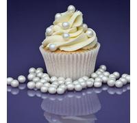 Purple Cupcakes Sprinkles Pearls 8mm - SHIMMER PEARL (V) - Cake and Cupcake Sprinkles for Birthdays, Weddings and all occassions