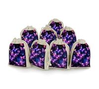 Purple Cute Butterfly Print 8 PCS Muslin Bags with Drawstring Sachet Bags Empty Small Cotton Drawstring Bag Muslin Reusable & Washable Cotton Bag for Herb Spice Candy Soap Jewelry Wedding Gift Pouches