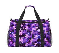Purple Cute Butterfly Print Print Duffel Bag for Travel Weekender Overnight Carry On Bag Women Men Gym Luggage Bag Carry on