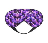 Purple Cute Butterfly Print Print Eye Mask for Sleeping Light Blocking,Soft Breathable Eye Mask,Adult Party Eyeshade Favors