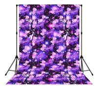 Purple Cute Butterfly Print Print Portable Photo Backdrop 5x7ft Background Drop For Photo Photoshoot Backdrop For Content Creator