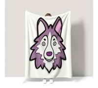 Purple Cute Childlike Minimalist Vivid Warm Bed Blanket Super Soft Warm Couch Blanket For children teenagers adults and the elderly Double (150 x 200 CM)