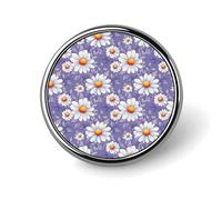 Purple Daisy 1 Print Enamel Pins for Backpack - Cute Jacket Coat Hat Bags Badge Pins, Funny Unique Novelty Button Pin Women Men Fashion Jewelry Accessories