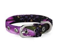 Purple Daisy Dog Collar Adjustable Soft and Comfortable Puppy Collars with Metal Buckle Pet Collar for Small Medium Pet