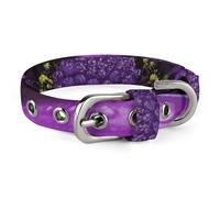 Purple Daisy Dog Collar Quick Release Buckle for Easy on Off. Cat Collar - Adjustable Comfortable.Oxford Cloth Pet Collar for Small Medium Dog and Cat.