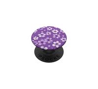 Purple Daisy Floral Bright Flowers Floral PopSockets Adhesive PopGrip