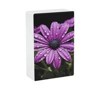 Purple Daisy Plastic Cigarette Case Waterproof Hard Personalized Cigarettes Holder Cas Noveltys for Dad Husband