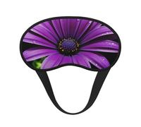 Purple Daisy Sleep Mask for Side Sleeper Eye Mask for Sleeping Light Blocking Soft Breathable Sleep Eye Mask for Women Men Adjustable Elastic Strap Travel Nap Blackout Eye Shade Cover