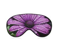 Purple Daisy Sleep Mask for Women Men, Soft Eye Mask with Adjustable Strap for Sleeping, Light Blocking Travel Blindfold for Nap Comfortable Eye Cover for Home Office