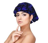 Purple Dark Dragons Print Satin Silk Bonnet for Sleeping Women, Adjustable Double Layer Satin Hair Bonnet Night Sleep Cap for Curly Hair