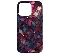 Purple Dark Floral Aesthetic Victorian Gothic Case for iPhone 15 Pro Max