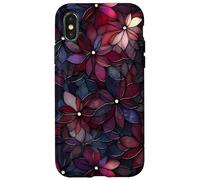 Purple Dark Floral Aesthetic Victorian Gothic Case for iPhone X/XS