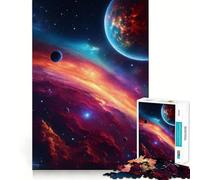 Purple Deep Space Hard Jigsaw Puzzle for Adults 1000 Pieces Smart Game Home Enjoy Image Assembly Festive Gift (38x52cm)