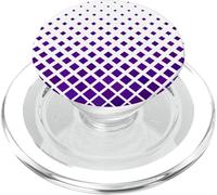 Purple Diagonal Square Pattern PopSockets PopGrip for MagSafe