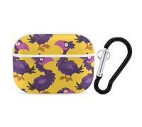 Purple Dodo Bird Earphone Case PC Bluetooth Earbud Cove Headphone Cases Compatible with Airpods Pro White-style