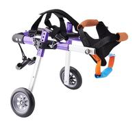 Purple Dog Wheelchair for Small Dogs with Weak Hind Legs - Mobility Aid for Disabled Pets Rear Support for Improved Mobility and Quality of Life