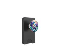 Purple Dolphin Moon Galaxy Pink Blue Dolphins Ocean Wave PopSockets PopWallet for MagSafe