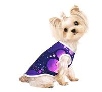 Purple dots Dog Shirt Vest Lightweight Stretchy - Soft Lightweight Breathable for Puppies Small Medium Dogs, Kitten, Cats,