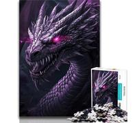 Purple Dragon 1000 Piece Jigsaw Puzzles for Adults & Teens,Help The Brain Exercise Addictive Toys to Cultivate Patience Suitable for Couples 38x26cm