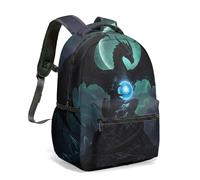 Purple Dragon Backpack Fantasy Art 360 Full Print Mystical Twilight Mountain 16 Inch Laptop Bag Aesthetic All-Over Graphics (04)
