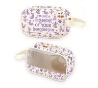 Purple Dragon Clear Cosmetic Bag Cartoon Character Gift Family Vacation Gift I'm Just a Fig of Your Imagination Makeup Pouch (Imagination MB UK)