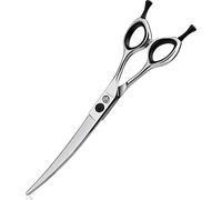 Purple Dragon Curved Dog Scissors 7 Inch Japanese Steel 440C Professional Grooming Scissors for Dogs and Cats Right-Handed