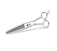 Purple Dragon 6.5" 46 Tooth Professional Pet Grooming Scissors - Dog Thinning/Blending Shears - Animal Hair Trimmer for Pet Groomer or Family DIY