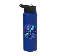 Purple Dragon Galaxy Fantasy Creature Stainless Steel Insulated Water Bottle