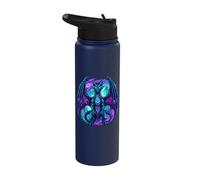 Purple Dragon Galaxy Fantasy Creature Stainless Steel Insulated Water Bottle
