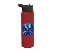 Purple Dragon Galaxy Fantasy Creature Stainless Steel Insulated Water Bottle