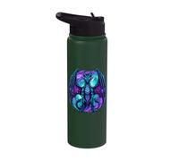 Purple Dragon Galaxy Fantasy Creature Stainless Steel Insulated Water Bottle