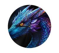 Purple Dragon Home Decorative Wall Clock, 10 Inch Silent Wall Clock Battery Operated For Bedroom Kitchen Living Room Office