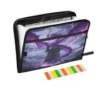 Purple Dragon Lightning Expanding File Folder A4,13 Pockets File Organiser, Paperwork A4 Plastic Wallet Document Storage Expander for School,Office and Home
