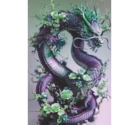 Purple Dragon Notebook: A Lined Notebook for Mythical Thoughts, Fiery Ideas & Slightly Magical Meetings | 6x9 Inches, 120 Pages