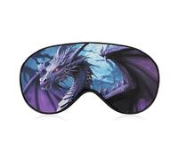 Purple Dragon Purple Moon Blackout Sleep Eye Mask, Ventilated Fabric, Adjustable Wearing Style, Zero Pressure Sleeping Mask Soft Skin Friendly Eyeshade for Women Men