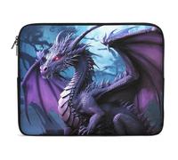 Purple Dragon Purple Moon Laptop Sleeve 15inch Laptop Protective Case for Women Men Shockproof Computer Cover Portable Notebook Briefcases Computer Carrying Bag Lap Top Protector Compatible with Noteb