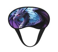 Purple Dragon Purple Moon Sleep Mask for Side Sleeper, Blackout Eye Mask for Women Men, Zero Pressure Sleeping Masks Soft Breathable Eye Cover Comfortable Blindfold Eyeshade for Night Sleep