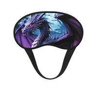 Purple Dragon Purple Moon Sleep Mask for Women Girls Men Soft Comfortable Eye Mask with Adjustable Strap Blackout Eye Sleep Shade Cover for Travel Yoga Nap Shift Work