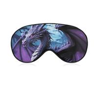 Purple Dragon Purple Moon Sleep Mask for Women Men, Soft Eye Mask with Adjustable Strap for Sleeping, Light Blocking Travel Blindfold for Nap Comfortable Eye Cover for Home Office